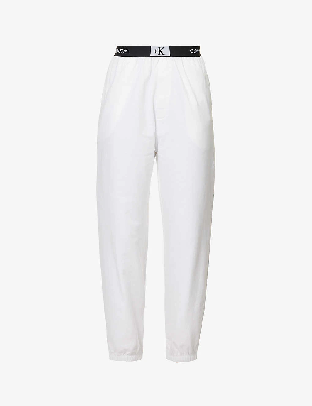 Calvin Klein 1996 Brand-patch Cotton-jersey Jogging Bottoms 1 Calvin Klein 1996 Brand-patch Cotton-jersey Jogging Bottoms