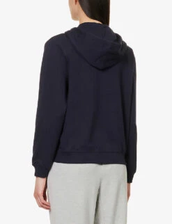 Calvin Klein Reimagined Logo-print Stretch Recycled-polyester And Cotton-blend Hoody 6 Calvin Klein Reimagined Logo-print Stretch Recycled-polyester And Cotton-blend Hoody -Whistles Shop R04097698 NIGHTSKY ALT02