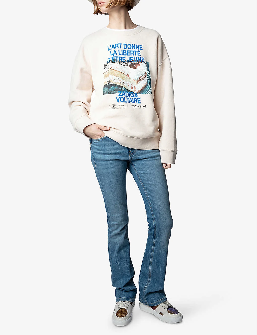 Zadig & Voltaire Judy Photoprint Cotton-blend Sweatshirt 2 Zadig & Voltaire Judy Photoprint Cotton-blend Sweatshirt - Image 2