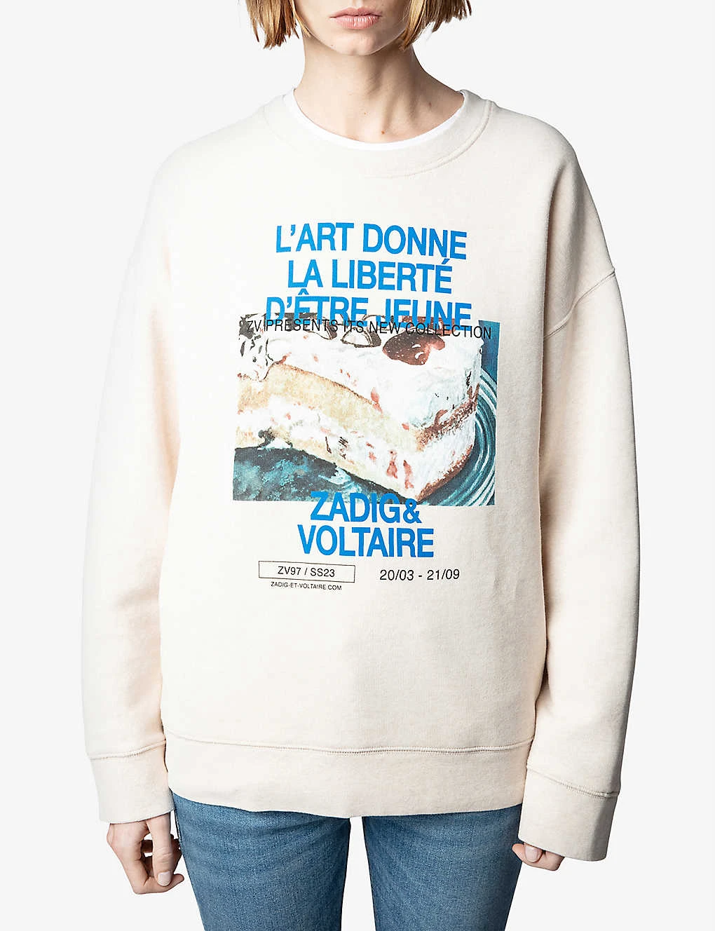 Zadig & Voltaire Judy Photoprint Cotton-blend Sweatshirt 3 Zadig & Voltaire Judy Photoprint Cotton-blend Sweatshirt - Image 3