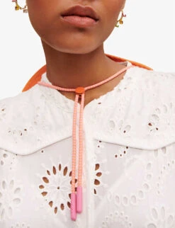 Maje Broderie Anglaise-embroidered Woven Mini Dress -Whistles Shop R04101527 BLANC ALT04