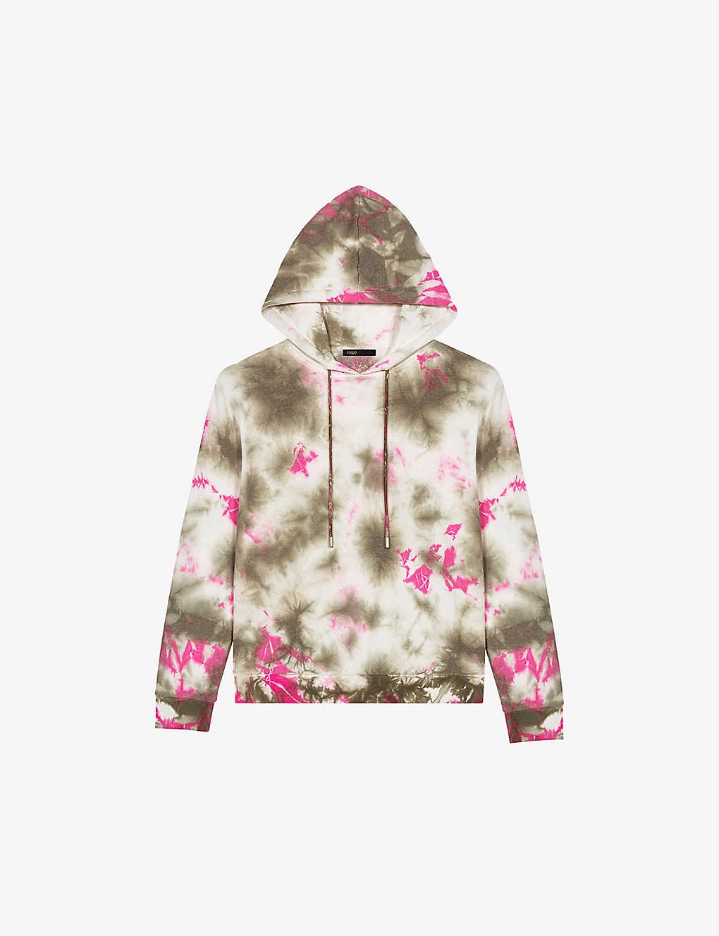 Maje Tie-dye Relaxed-fit Cotton-blend Hoody 1 Maje Tie-dye Relaxed-fit Cotton-blend Hoody