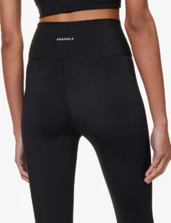 Ultimate Wrap-over High-rise Stretch-woven Leggings 9 Ultimate Wrap-over High-rise Stretch-woven Leggings -Whistles Shop R04104627 BLACK ALT04