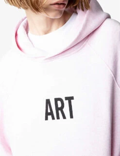 Zadig & Voltaire Geogry Graphic-print Cotton-blend Hoody -Whistles Shop R04109046 ROSECHINE ALT04