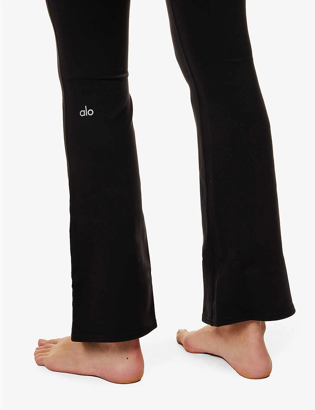 Airbrush Flared-leg High-rise Stretch-woven Leggings 5 Airbrush Flared-leg High-rise Stretch-woven Leggings - Image 5