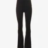 Airbrush Flared-leg High-rise Stretch-woven Leggings