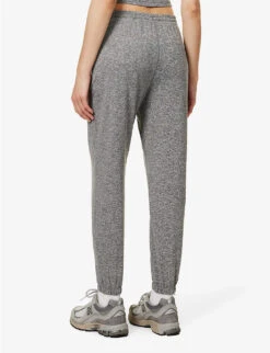 Vuori Boyfriend Drawstring-waist Stretch-woven Jogging Bottoms -Whistles Shop R04114829 HEATHERGREY ALT03