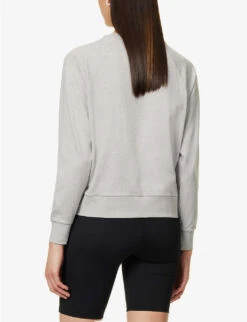 Vuori Halo Relaxed-fit Recycled-polyester-blend Sweatshirt -Whistles Shop R04114832 PALEHEATHERGREY ALT03