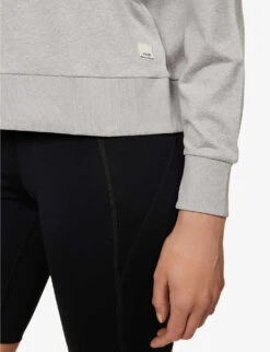 Vuori Halo Relaxed-fit Recycled-polyester-blend Sweatshirt -Whistles Shop R04114832 PALEHEATHERGREY ALT04