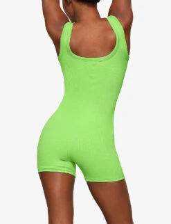 Vintage Slim-fit Ribbed Stretch-cotton Body -Whistles Shop R04118230 NEONLIME ALT03