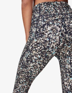 Whistles Speckled-print High-rise Stretch-recycled Nylon Leggings 11 Whistles Speckled-print High-rise Stretch-recycled Nylon Leggings -Whistles Shop R04119054 BLUE ALT05