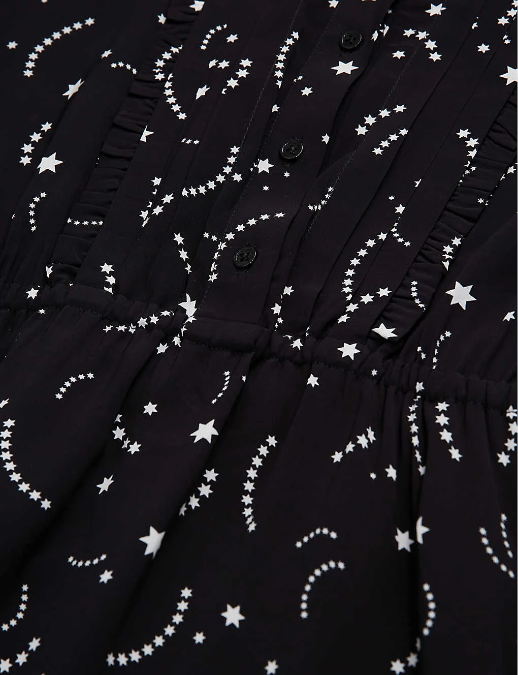 THE KOOPLES Star-print Ruffle-trim Woven Dress 2 THE KOOPLES Star-print Ruffle-trim Woven Dress - Image 2