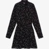 THE KOOPLES Star-print Ruffle-trim Woven Dress