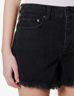 Paige Noella High-rise Denim Shorts 11 Paige Noella High-rise Denim Shorts -Whistles Shop R04123093 BLACKDOVEW ALT04
