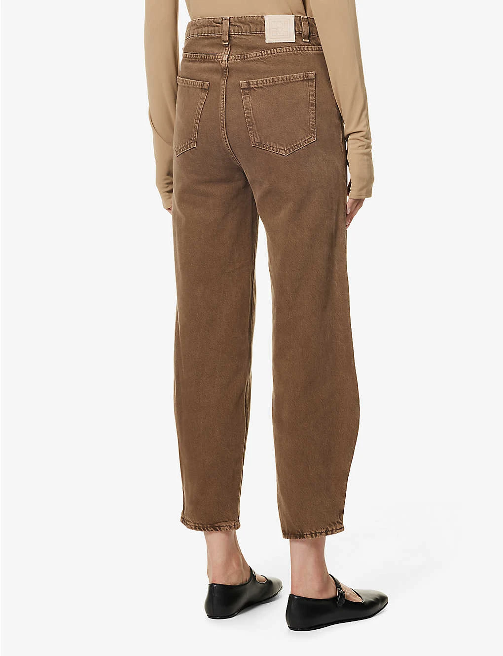 Toteme Tapered-leg High-rise Organic-denim Jeans 4 Toteme Tapered-leg High-rise Organic-denim Jeans - Image 4