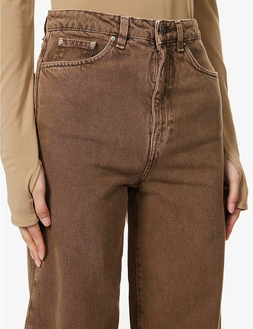 Toteme Tapered-leg High-rise Organic-denim Jeans 5 Toteme Tapered-leg High-rise Organic-denim Jeans - Image 5