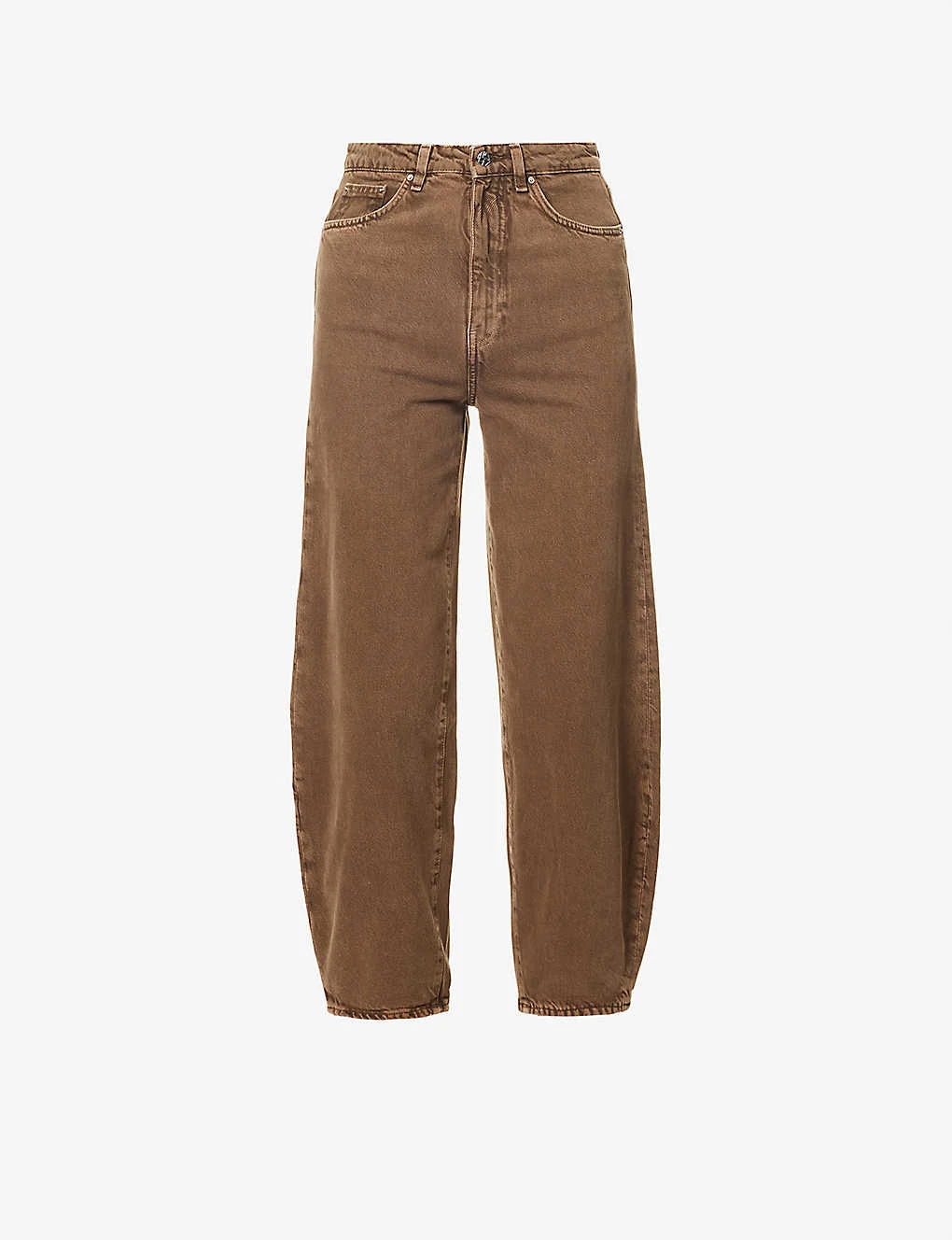 Toteme Tapered-leg High-rise Organic-denim Jeans 1 Toteme Tapered-leg High-rise Organic-denim Jeans