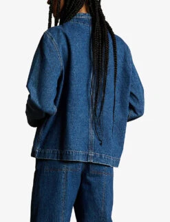 Soeur Utrecht High-neck Denim Jacket -Whistles Shop R04125787 BLUE ALT02