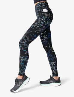 Sweaty Betty Power Workout High-rise Stretch-jersey Leggings -Whistles Shop R04127182 BLACKFLORALPRINT ALT02