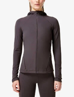 Sweaty Betty Super Soft Zip-through Stretch-woven Hoody 6 Sweaty Betty Super Soft Zip-through Stretch-woven Hoody -Whistles Shop R04127204 URBANGREY ALT02