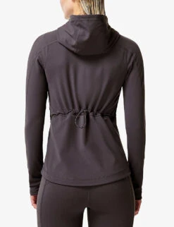 Sweaty Betty Super Soft Zip-through Stretch-woven Hoody 7 Sweaty Betty Super Soft Zip-through Stretch-woven Hoody -Whistles Shop R04127204 URBANGREY ALT03