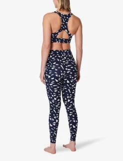 Sweaty Betty Super Soft High-rise Stretch-jersey Yoga Leggings -Whistles Shop R04127222 NVYBLUVINTAGEPRNT ALT03