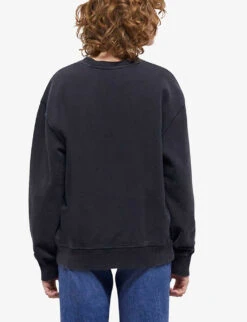 THE KOOPLES Brand Screen Print Cotton-jersey Sweatshirt -Whistles Shop R04129051 BLA55 ALT03