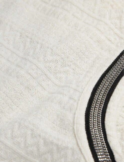 THE KOOPLES Chain-embellished Sleeveless Knitted Mini Dress -Whistles Shop R04133981 ECR01 ALT05