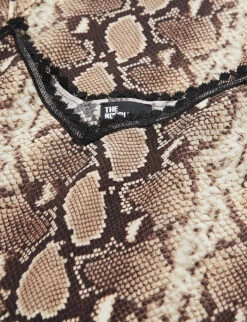 THE KOOPLES Snake-pattern Silk Midi Dress 7 THE KOOPLES Snake-pattern Silk Midi Dress -Whistles Shop R04135437 BEI01 ALT03