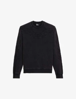 THE KOOPLES Embroidered Round-neck Cotton Sweatshirt