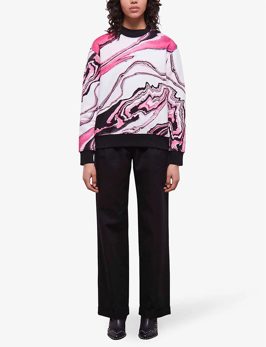 THE KOOPLES Mable-print Cotton Sweatshirt 2 THE KOOPLES Mable-print Cotton Sweatshirt - Image 2