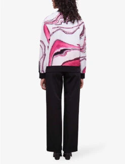 THE KOOPLES Mable-print Cotton Sweatshirt 8 THE KOOPLES Mable-print Cotton Sweatshirt -Whistles Shop R04139141 WHI13 ALT03