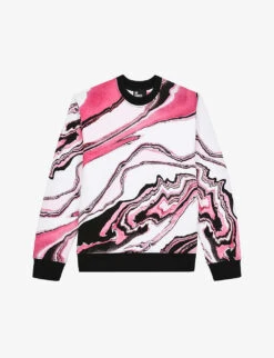 THE KOOPLES Mable-print Cotton Sweatshirt