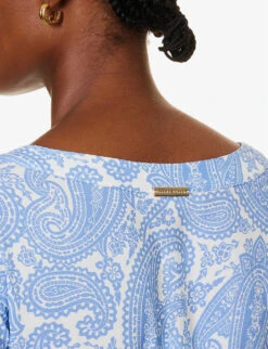 Cap Mala Graphic-print Woven Tunic Dress -Whistles Shop R04142207 PRTPRT ALT04