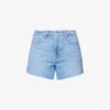 Paige Noella Raw-hem High-rise Denim Shorts