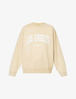 Front Page 53 ANINE BING Jaci Logo-print Organic-cotton Sweatshirt