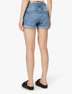 FRAME Le Grand Garcon Mid-rise Denim Shorts 9 FRAME Le Grand Garcon Mid-rise Denim Shorts -Whistles Shop R04146435 DELAMO ALT03