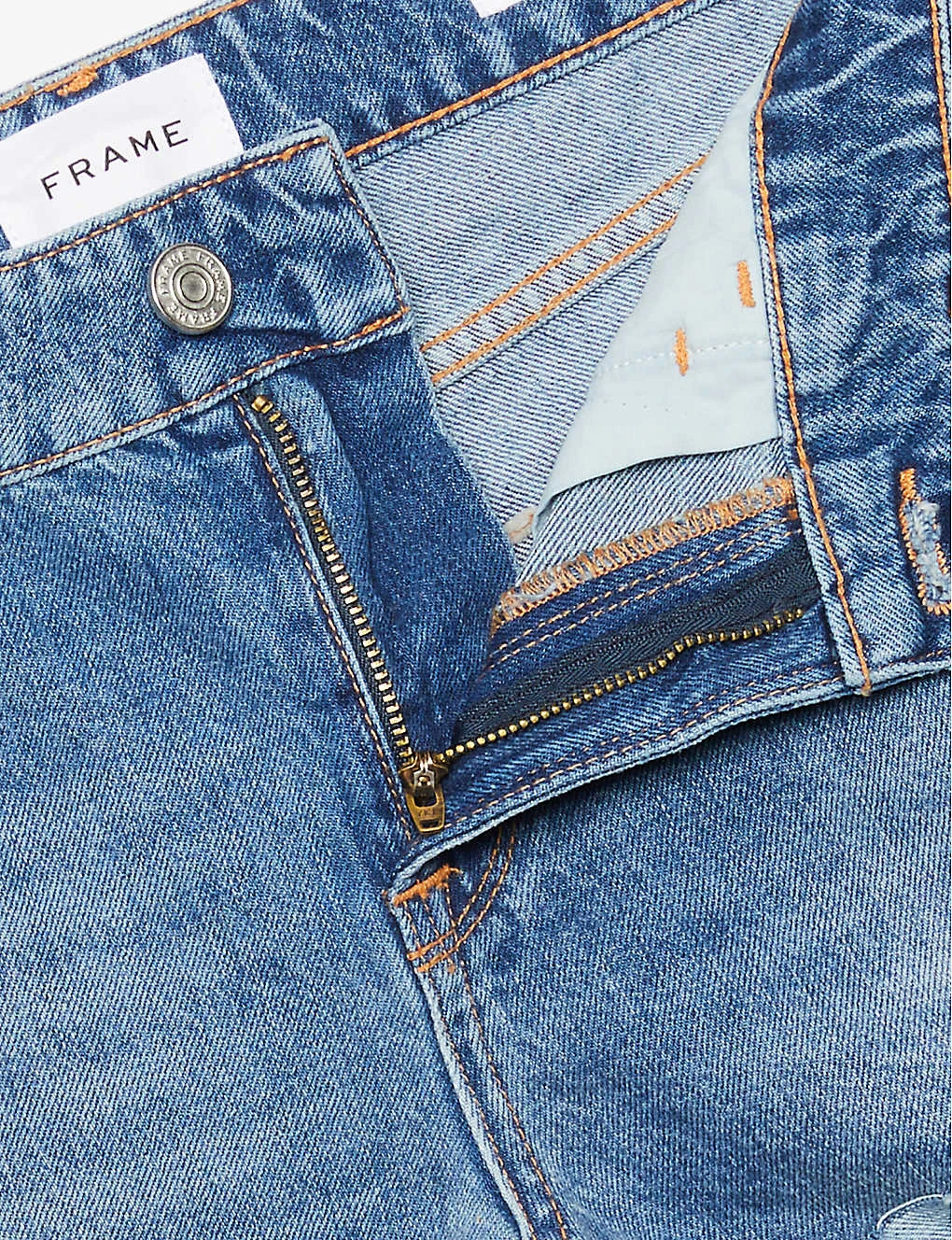 FRAME Le Grand Garcon Mid-rise Denim Shorts 6 FRAME Le Grand Garcon Mid-rise Denim Shorts - Image 6