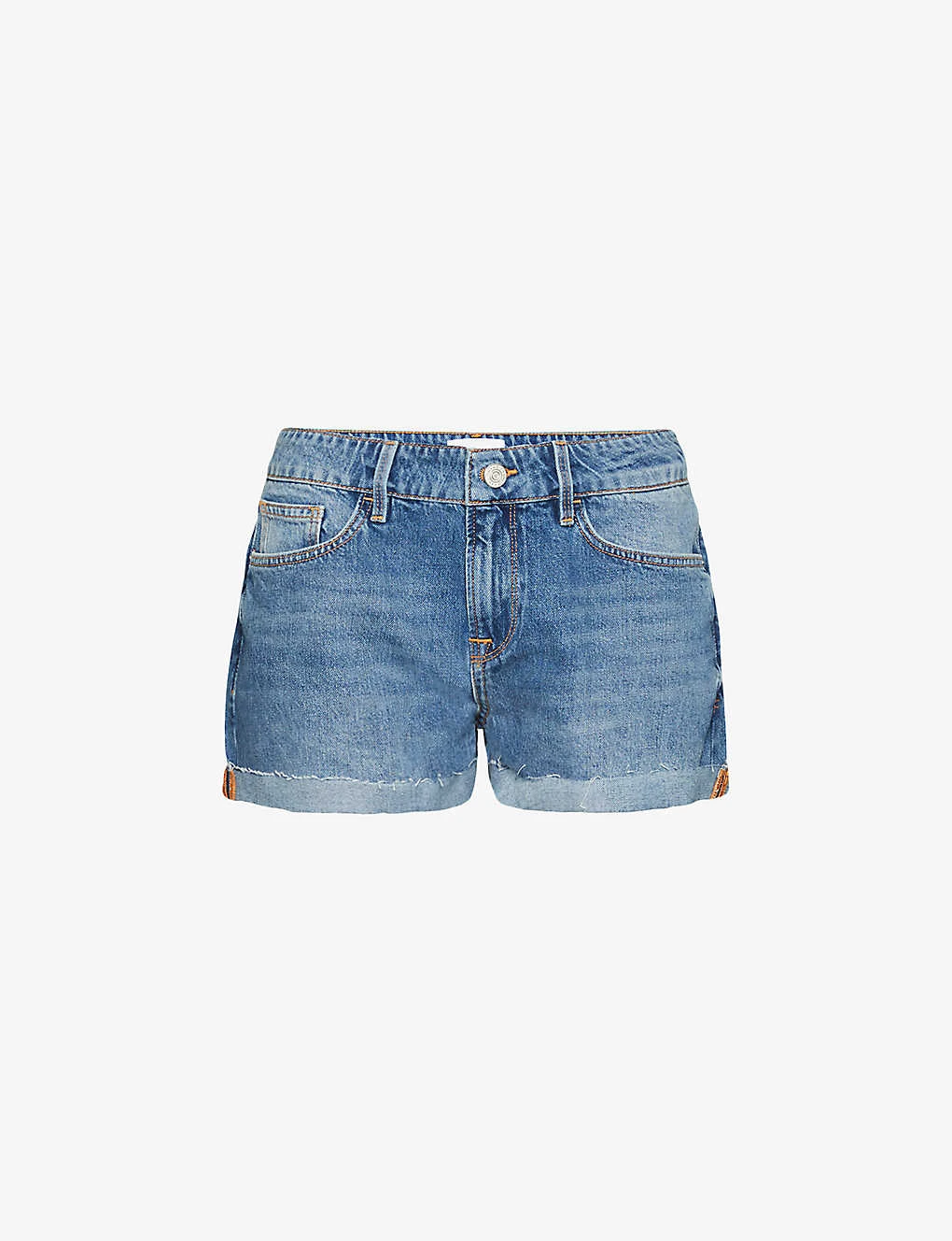 FRAME Le Grand Garcon Mid-rise Denim Shorts 1 FRAME Le Grand Garcon Mid-rise Denim Shorts