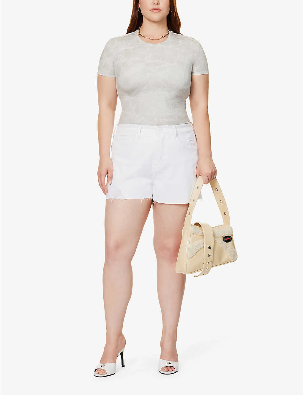 GOOD AMERICAN Good '90s High-rise Stretch-denim Shorts 2 GOOD AMERICAN Good '90s High-rise Stretch-denim Shorts - Image 2