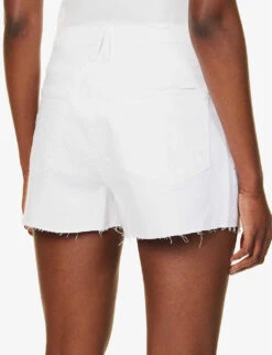 GOOD AMERICAN Good '90s High-rise Stretch-denim Shorts 13 GOOD AMERICAN Good '90s High-rise Stretch-denim Shorts -Whistles Shop R04147935 WHITE001 ALT05
