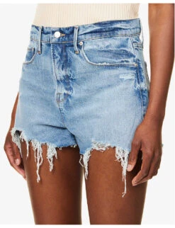 GOOD AMERICAN Good 90s Mid-rise Stretch-denim Shorts 10 GOOD AMERICAN Good 90s Mid-rise Stretch-denim Shorts -Whistles Shop R04147936 INDIGO433 ALT04
