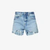 GOOD AMERICAN Good 90s Mid-rise Stretch-denim Shorts