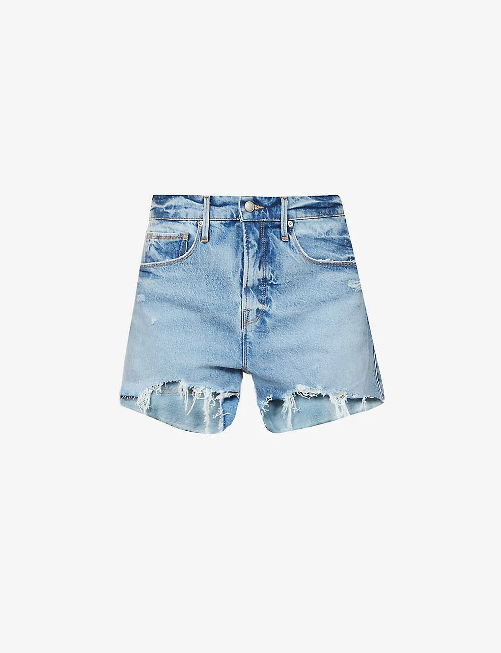 GOOD AMERICAN Good 90s Mid-rise Stretch-denim Shorts 1 GOOD AMERICAN Good 90s Mid-rise Stretch-denim Shorts