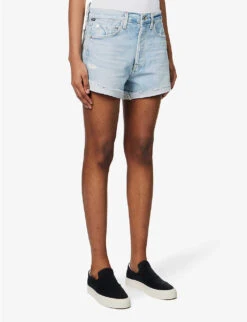 CITIZENS OF HUMANITY Annabelle High-rise Organic-denim Shorts 9 CITIZENS OF HUMANITY Annabelle High-rise Organic-denim Shorts -Whistles Shop R04148285 HERMOSALTINDIGO ALT02