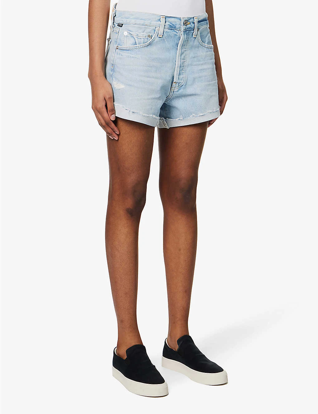 CITIZENS OF HUMANITY Annabelle High-rise Organic-denim Shorts 3 CITIZENS OF HUMANITY Annabelle High-rise Organic-denim Shorts - Image 3