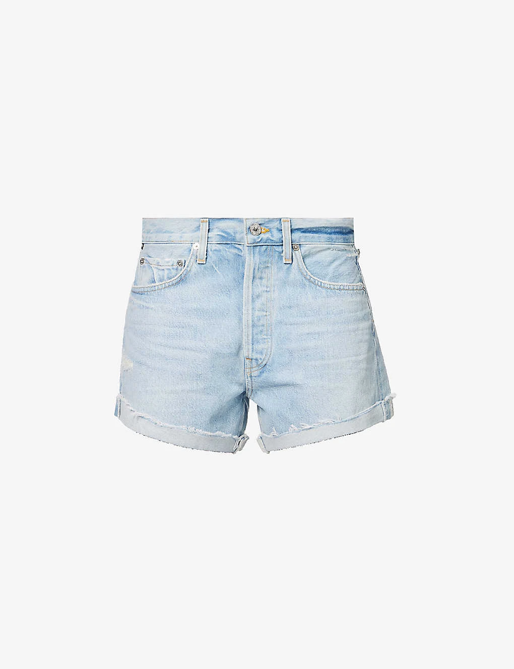 CITIZENS OF HUMANITY Annabelle High-rise Organic-denim Shorts 1 CITIZENS OF HUMANITY Annabelle High-rise Organic-denim Shorts