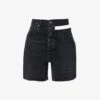 AGOLDE Broken Waistband High-rise Organic-denim Shorts