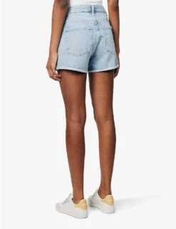 AGOLDE Dee High-rise Organic-denim Shorts -Whistles Shop R04148483 HAZARDLIGHTVINTIND ALT03