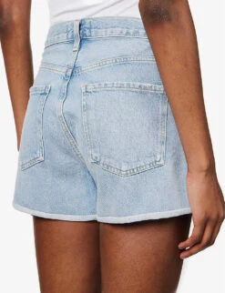 AGOLDE Dee High-rise Organic-denim Shorts -Whistles Shop R04148483 HAZARDLIGHTVINTIND ALT04